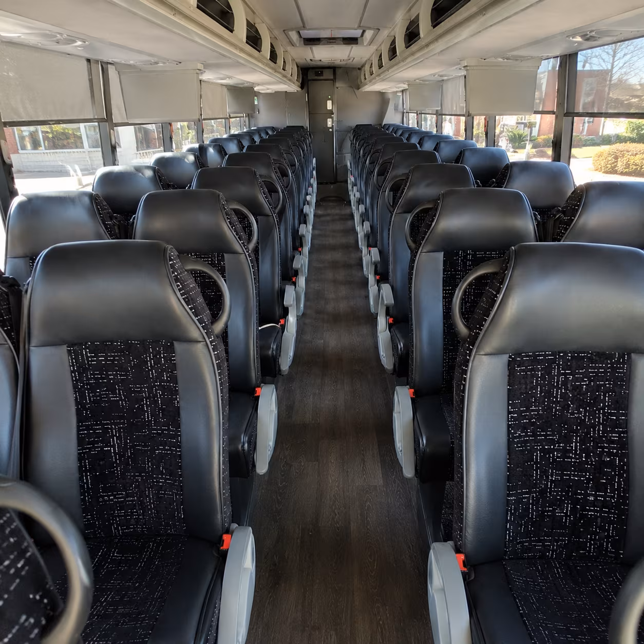 56 passenger charter bus interior