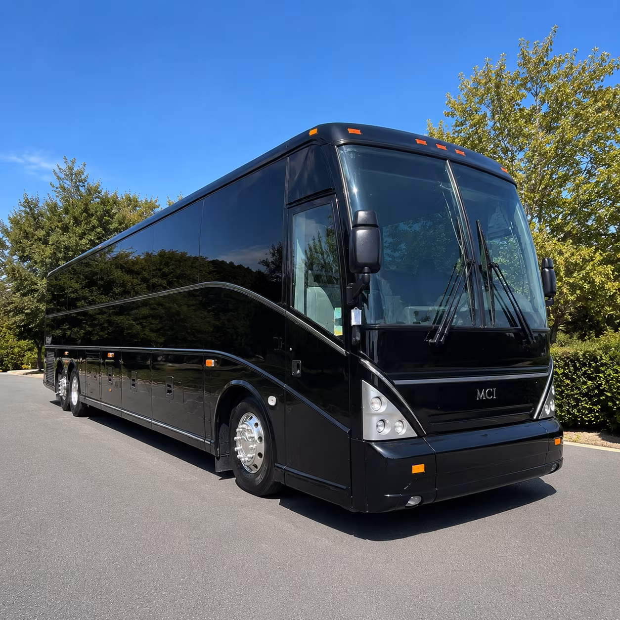 long beach charter bus rental exterior