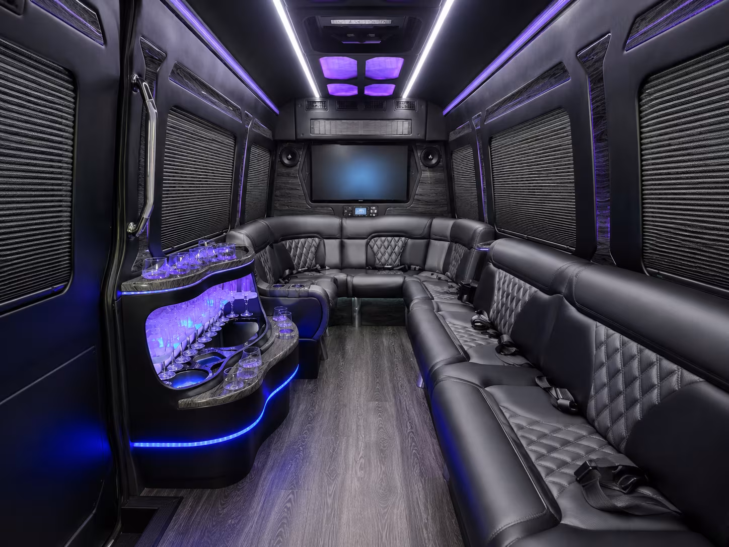 long beach corporate event transportation onboard seating