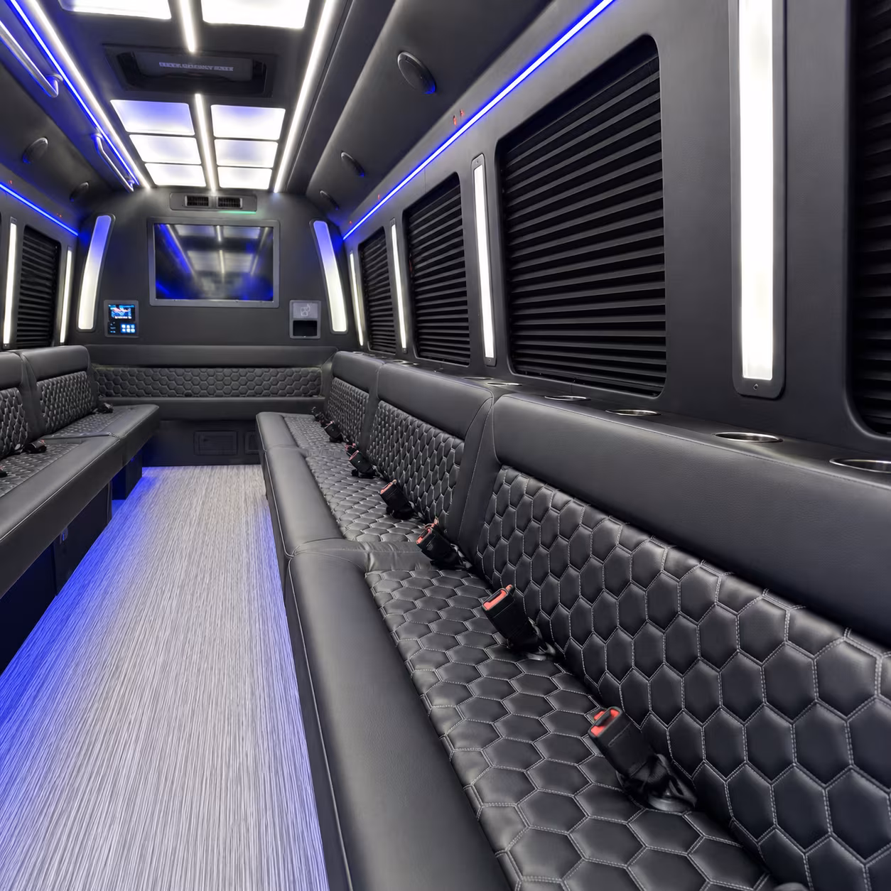 long beach wedding party bus rental